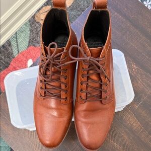 Helm The Zind Teak Men Classic Cognac Leather Chukka Boot 11.5 Comfort footwear